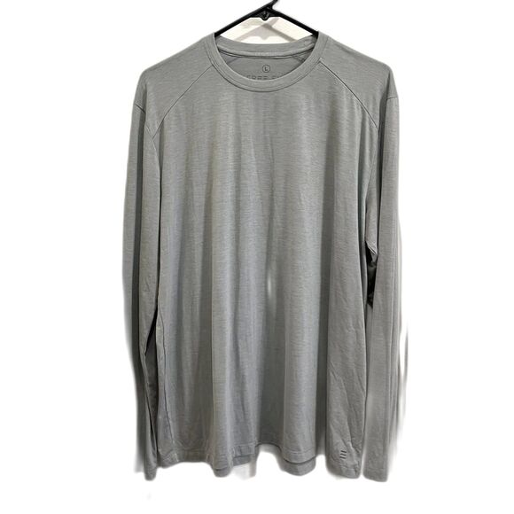 FREE FLY Gray Long Sleeve Pullover Fishing Shirt Top    Mens Size Large - Picture 2 of 10